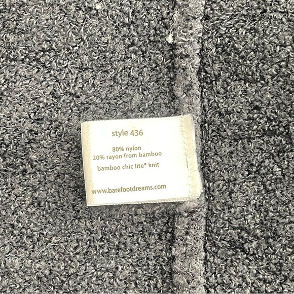 Barefoot Dreams Chic Lite Calypso Wrap Cardigan Pewter And Midnight Size S/M - Picture 7 of 11